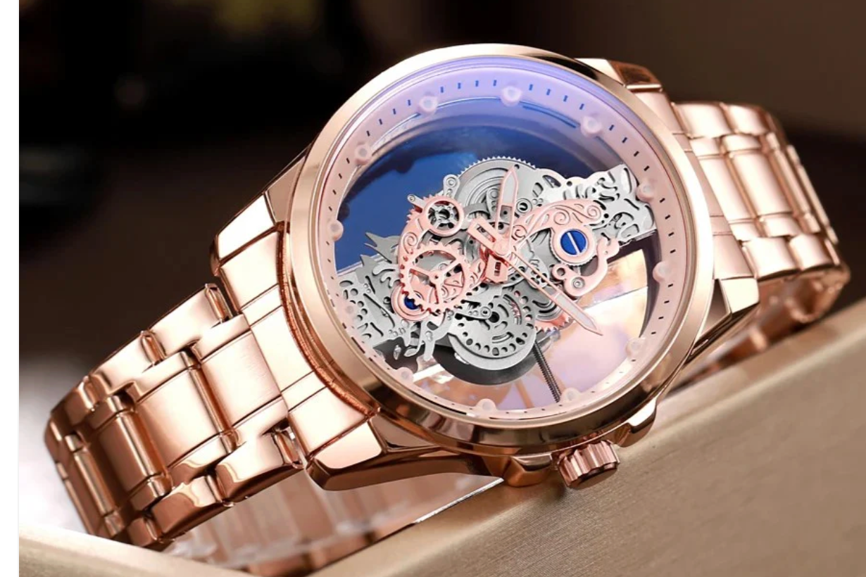 RELOJ ORO ROSA ORIGINAL 678