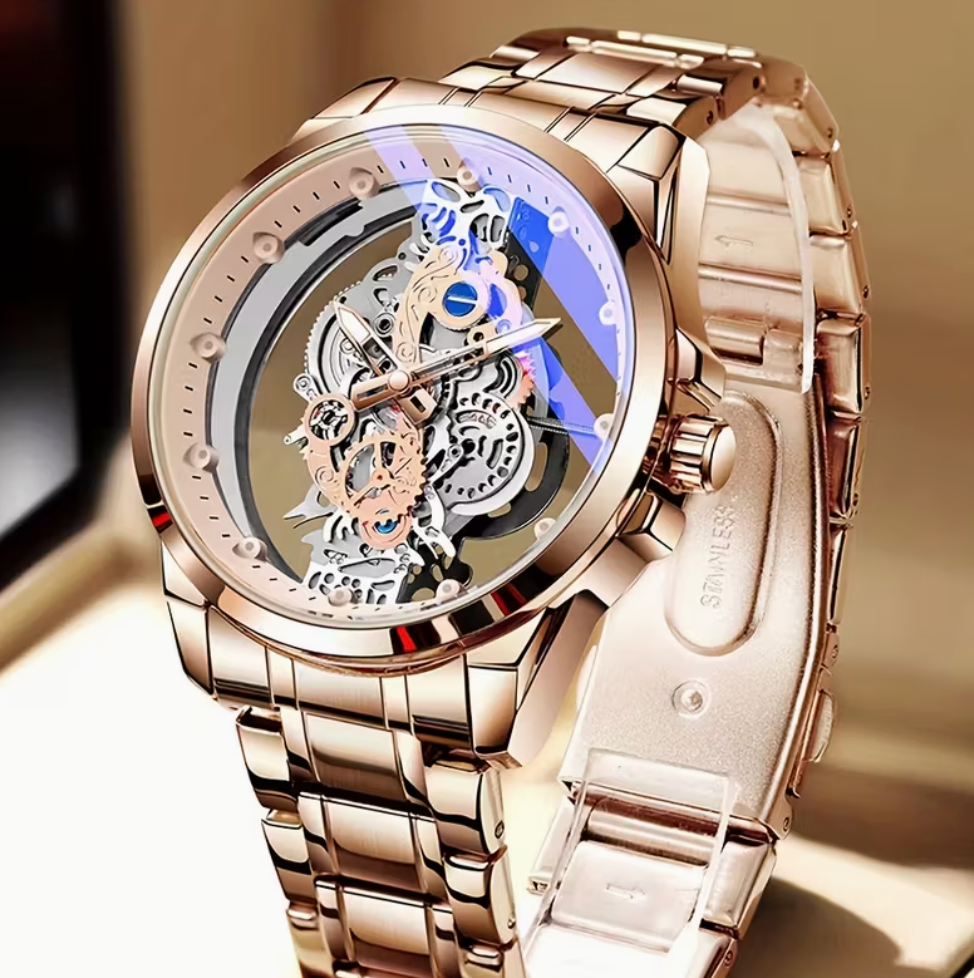 RELOJ ORO ROSA ORIGINAL 678